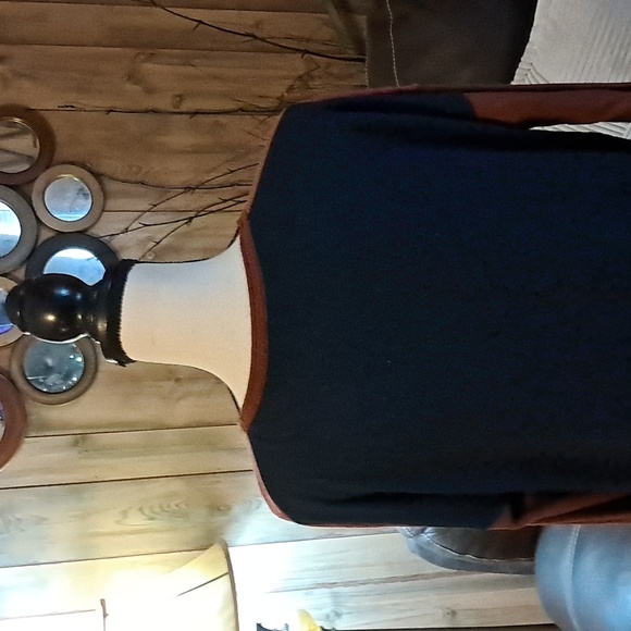 Smartwool Pink Tan Blue Colorblock Shadow Pine Merino Sweater Womens Size L - Picture 5 of 9